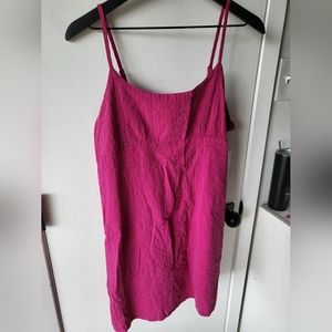 Womens Wild Fable Dark Pink Linen Dress. Size XL